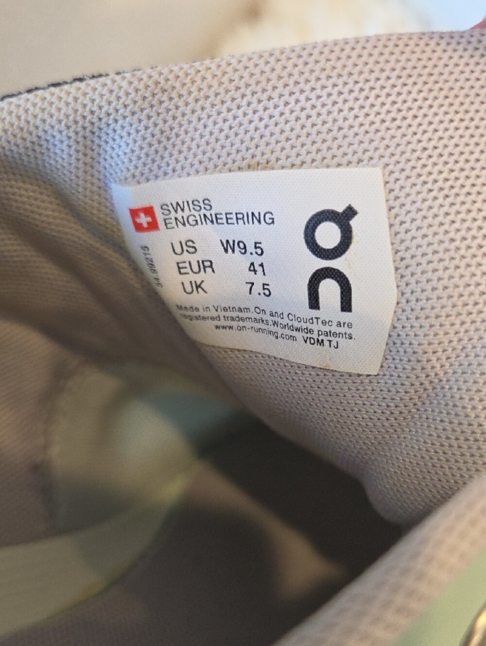 On Running Women's Mint Green and Navy Cloudsurfer - Picture 8 of 12